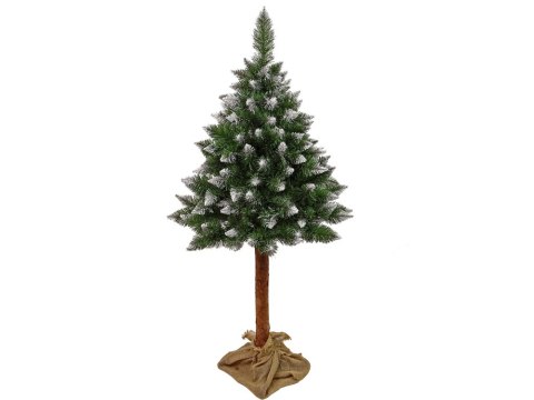 Choinka Sosna Diamentowa 3D na Pniu 180cm Śnieg Brokat Choinka Sosna Diamentowa 3D na Pniu 180cm Śnieg Brokat