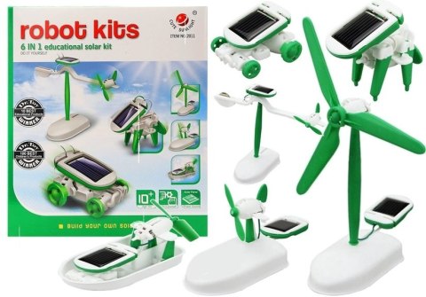 Edukacyjny Zestaw Robot Solarny Do Złożenia 6 w 1 Auto Wiatrak Edukacyjny Zestaw Robot Solarny Do Złożenia 6 w 1 Auto Wiatrak