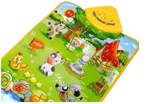 Mata Edukacyjno Muzyczna Odgłosy Zwierząt Farma LEAN Toys Mata Edukacyjno Muzyczna Odgłosy Zwierząt Farma LEAN Toys