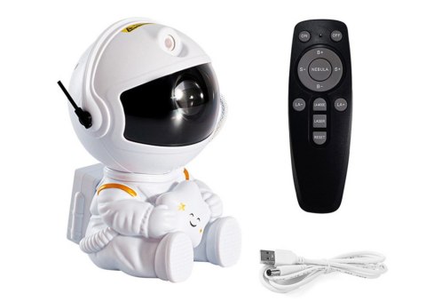Projektor Astronauta Z Gwiazdą LED USB Pilot Sterujący Projektor Astronauta Z Gwiazdą LED USB Pilot Sterujący