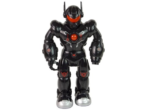 Robot Interaktywny Chodzi Dźwięk Świeci Czarny Robot Interaktywny Chodzi Dźwięk Świeci Czarny