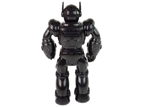 Robot Interaktywny Chodzi Dźwięk Świeci Czarny Robot Interaktywny Chodzi Dźwięk Świeci Czarny