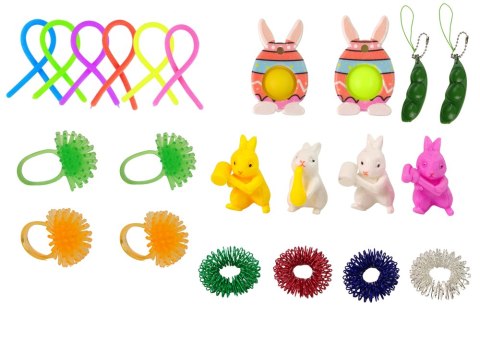 Zestaw Zabawek Wielkanocnych Fidget Toys Antystresowe 29 Elementów Zestaw Zabawek Wielkanocnych Fidget Toys Antystresowe 29 Elementów