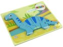 Drewniane Puzzle Dinozaur Brachiosaur Niebieski Drewniane Puzzle Dinozaur Brachiosaur Niebieski