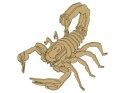 Drewniane Puzzle Przestrzenne 3D Skorpion Składanka Edukacyjna 35 Elementów Drewniane Puzzle Przestrzenne 3D Skorpion Składanka Edukacyjna 35 Elementów