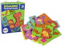 Gra Logiczna Puzzle Dwustronne Domino Dinozaury 10cm x 5cm 28 El. Gra Logiczna Puzzle Dwustronne Domino Dinozaury 10cm x 5cm 28 El.