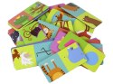 Gra Logiczna Puzzle Dwustronne Domino Zwierzęta 10cm x 5cm 28 El. Gra Logiczna Puzzle Dwustronne Domino Zwierzęta 10cm x 5cm 28 El.