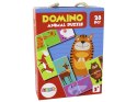 Gra Logiczna Puzzle Dwustronne Domino Zwierzęta 10cm x 5cm 28 El. Gra Logiczna Puzzle Dwustronne Domino Zwierzęta 10cm x 5cm 28 El.