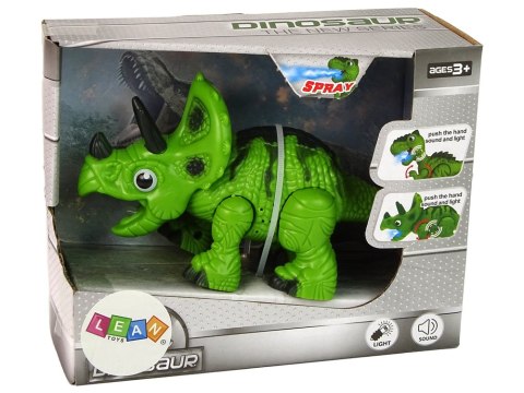 Interaktywny Dinozaur Triceratops Para Wodna Dźwięk Zielony Interaktywny Dinozaur Triceratops Para Wodna Dźwięk Zielony