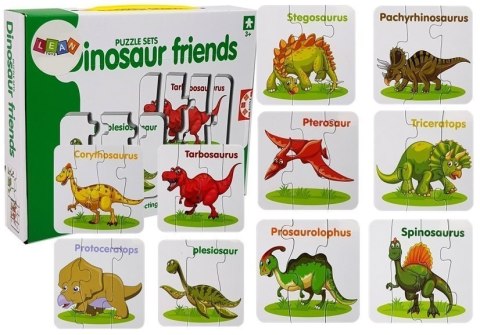 Puzzle Edukacyjne Dinozaury Angielski 10 Połączeń Puzzle Edukacyjne Dinozaury Angielski 10 Połączeń