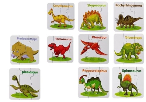 Puzzle Edukacyjne Dinozaury Angielski 10 Połączeń Puzzle Edukacyjne Dinozaury Angielski 10 Połączeń