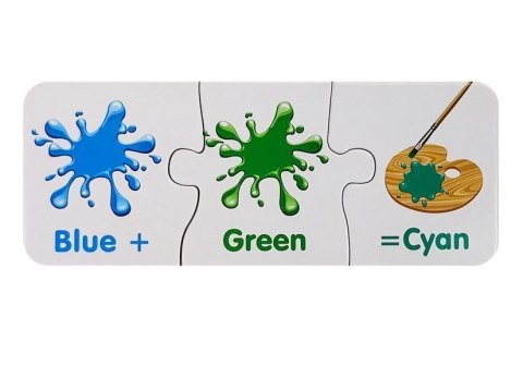 Puzzle Edukacyjne Kolory Angielski 10 Połączeń Puzzle Edukacyjne Kolory Angielski 10 Połączeń