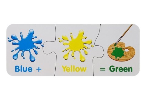 Puzzle Edukacyjne Kolory Angielski 10 Połączeń Puzzle Edukacyjne Kolory Angielski 10 Połączeń