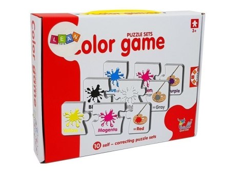 Puzzle Edukacyjne Kolory Angielski 10 Połączeń Puzzle Edukacyjne Kolory Angielski 10 Połączeń