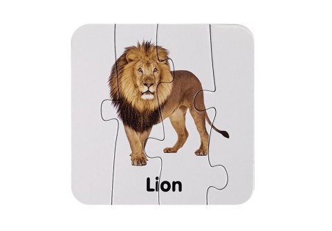 Puzzle Edukacyjne Układanka Dzikie Zwierzęta 10 Połączeń Angielski Puzzle Edukacyjne Układanka Dzikie Zwierzęta 10 Połączeń Angielski