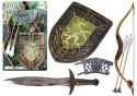 Zestaw Rycerza Łuk Miecz Tarcza Kostium Rycerski Zestaw Rycerza Łuk Miecz Tarcza Kostium Rycerski