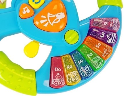 Interaktywna Kierownica Dla Niemowląt Pianinko Dźwięk Światła Interaktywna Kierownica Dla Niemowląt Pianinko Dźwięk Światła