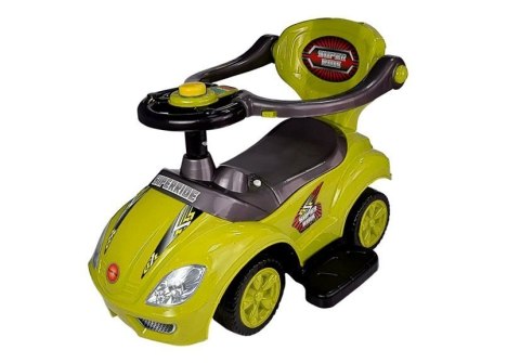 Jeździk z Pchaczem Mega Car 3w1 Żółty Jeździk z Pchaczem Mega Car 3w1 Żółty