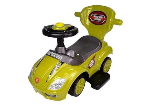 Jeździk z Pchaczem Mega Car 3w1 Żółty Jeździk z Pchaczem Mega Car 3w1 Żółty