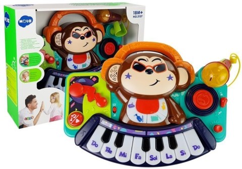 Pianinko Interaktywne dla Niemowlaka DJ Małpka Pianinko Interaktywne dla Niemowlaka DJ Małpka