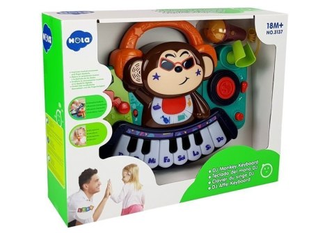 Pianinko Interaktywne dla Niemowlaka DJ Małpka Pianinko Interaktywne dla Niemowlaka DJ Małpka