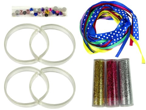 Zestaw Do Robienia Bransoletek DIY Brokat Wstążki Zestaw Do Robienia Bransoletek DIY Brokat Wstążki