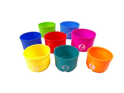 Edukacyjne Wiaderko Kubeczki Piramidka Łódki Sorter Do Kąpieli Edukacyjne Wiaderko Kubeczki Piramidka Łódki Sorter Do Kąpieli