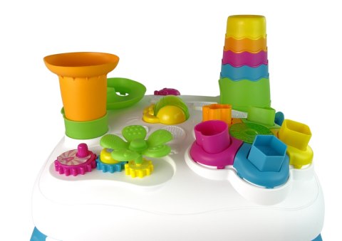 Interaktywny Stolik Edukacyjny Sorter Zjeżdżalnia Piłeczek Niebieski Interaktywny Stolik Edukacyjny Sorter Zjeżdżalnia Piłeczek Niebieski
