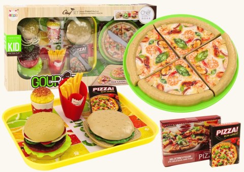 Zestaw Fast Food Pizza Burgery Frytki Akcesoria Dla Dzieci 24 ele. Zestaw Fast Food Pizza Burgery Frytki Akcesoria Dla Dzieci 24 ele.