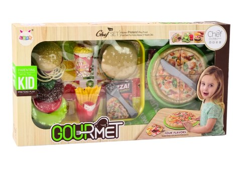 Zestaw Fast Food Pizza Burgery Frytki Akcesoria Dla Dzieci 24 ele. Zestaw Fast Food Pizza Burgery Frytki Akcesoria Dla Dzieci 24 ele.
