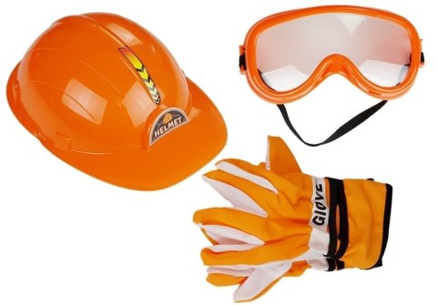 Zestaw Majsterkowicza Piła Rękawice Kask Okulary Zestaw Majsterkowicza Piła Rękawice Kask Okulary
