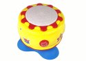 Duży Interaktywny Bębenek Muzyczny Światełka 19 cm Duży Interaktywny Bębenek Muzyczny Światełka 19 cm