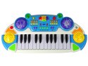 Organy Keyboard Krzesełko Mikrofon Niebieski Organy Keyboard Krzesełko Mikrofon Niebieski