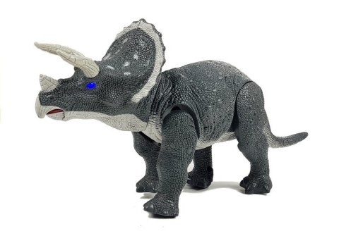 Duży Dinozaur Na Baterie Triceratops Szary Duży Dinozaur Na Baterie Triceratops Szary