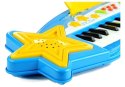 Duży Keyboard 37 Klawiszy MP3 + Mikrofon Niebieski Duży Keyboard 37 Klawiszy MP3 + Mikrofon Niebieski