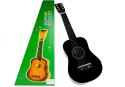 Gitara Drewniana Klasyczna z Kostką Czarna 60 cm Gitara Drewniana Klasyczna z Kostką Czarna 60 cm