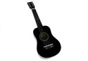 Gitara Drewniana Klasyczna z Kostką Czarna 60 cm Gitara Drewniana Klasyczna z Kostką Czarna 60 cm