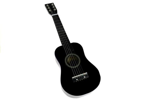 Gitara Drewniana Klasyczna z Kostką Czarna 60 cm Gitara Drewniana Klasyczna z Kostką Czarna 60 cm