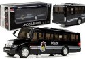 Model Autobusu Bus Policyjny Świeci Czarny Model Autobusu Bus Policyjny Świeci Czarny