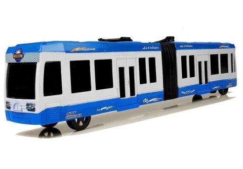 Autobus Przegubowy z Napędem Frykcyjnym Niebieski Autobus Przegubowy z Napędem Frykcyjnym Niebieski