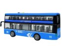 Autobus Dwupiętrowy z Napędem Frykcyjnym Dźwięk Światła 1:16 Niebieski Autobus Dwupiętrowy z Napędem Frykcyjnym Dźwięk Światła 1:16 Niebieski