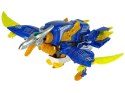 Dinobots 2w1 Dinozaur Pistolet na Strzałki Niebieski Pterosaur Tarcza Dinobots 2w1 Dinozaur Pistolet na Strzałki Niebieski Pterosaur Tarcza