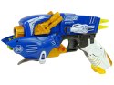 Dinobots 2w1 Dinozaur Pistolet na Strzałki Niebieski Pterosaur Tarcza Dinobots 2w1 Dinozaur Pistolet na Strzałki Niebieski Pterosaur Tarcza