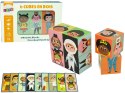 Drewniane Klocki Ułóż Postacie 6 Części Puzzle Kolorowe Drewniane Klocki Ułóż Postacie 6 Części Puzzle Kolorowe