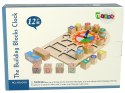 Drewniany Edukacyjny Zegar Sorter Klocki Kolorowe Liczby Drewniany Edukacyjny Zegar Sorter Klocki Kolorowe Liczby