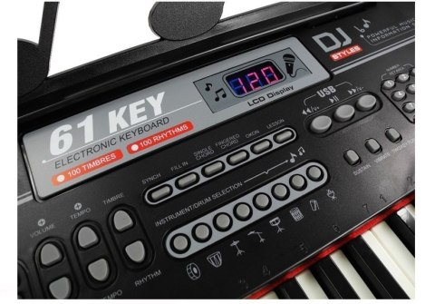 Keyboard Organy 328-06 Mikrofon Zasilacz Czarny Keyboard Organy 328-06 Mikrofon Zasilacz Czarny