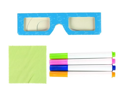 Magiczna Podświetlana Tablica 3D Okulary Niebieska Magiczna Podświetlana Tablica 3D Okulary Niebieska