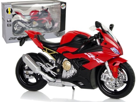 Motocykl Model BMW S1000RR Czerwony Dźwięki Światła Motocykl Model BMW S1000RR Czerwony Dźwięki Światła