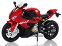Motocykl Model BMW S1000RR Czerwony Dźwięki Światła Motocykl Model BMW S1000RR Czerwony Dźwięki Światła