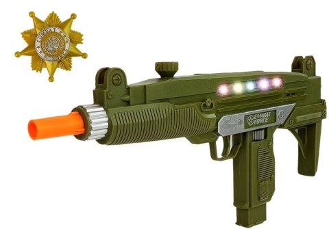 Zestaw Wojskowy Pistolet Dźwięk Światła Odznaka 37 cm Zestaw Wojskowy Pistolet Dźwięk Światła Odznaka 37 cm